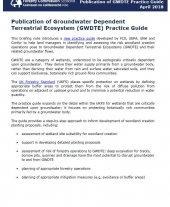 Briefing Note 18: Publication of GWDTE Practice Guide